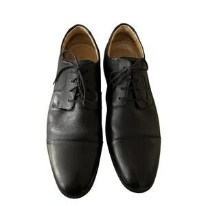 Belvedere Men 13  Studio Oxford Shoes Duke Black Leather Cap Toe Brazil Classic